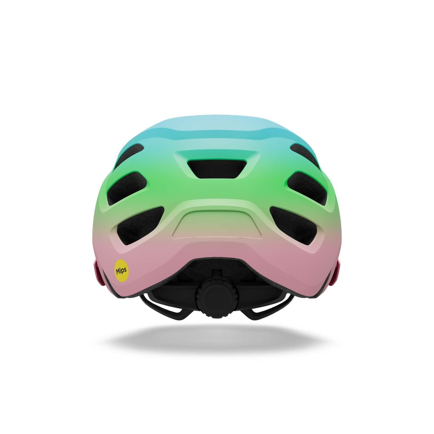Giro Tremor MIPS child Helmet matte pink green rear view